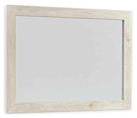 Cambeck Whitewash Bedroom Mirror - Ella Furniture