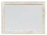 Cambeck Whitewash Bedroom Mirror - Ella Furniture