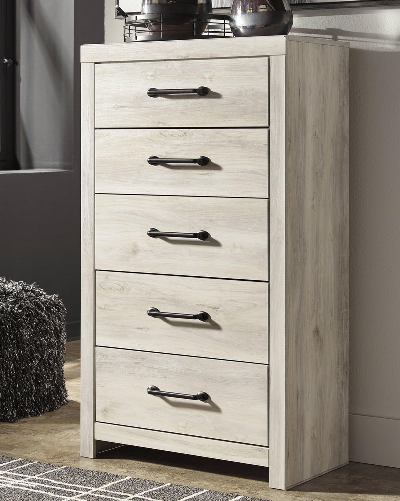 Cambeck Whitewash Chest Of Drawers - Ella Furniture