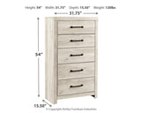 Cambeck Whitewash Chest Of Drawers - Ella Furniture