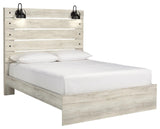 Cambeck Whitewash Queen Panel Bed - Ella Furniture