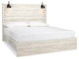 Cambeck Whitewash King Panel Bed - Ella Furniture