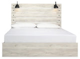 Cambeck Whitewash King Panel Bed - Ella Furniture