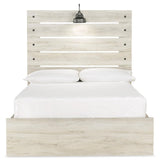 Cambeck Whitewash Full Panel Bed With 4 Storage Drawers - Ella Furniture