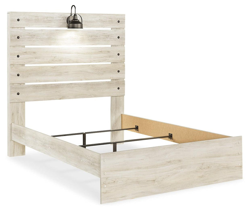 Cambeck Whitewash Full Panel Bed - Ella Furniture