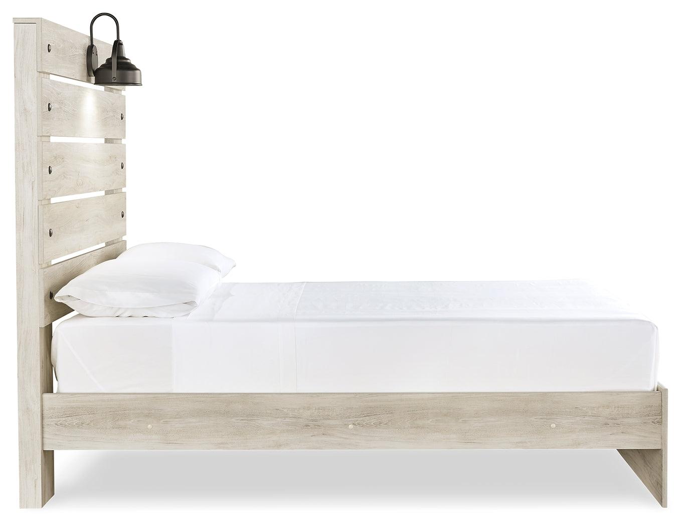 Cambeck Whitewash Full Panel Bed - Ella Furniture