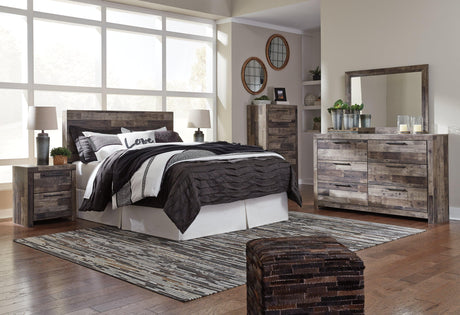 Derekson Multi Gray Nightstand - Ella Furniture
