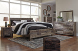 Derekson Multi Gray King Panel Bed - Ella Furniture