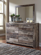 Derekson Multi Gray Dresser And Mirror - Ella Furniture