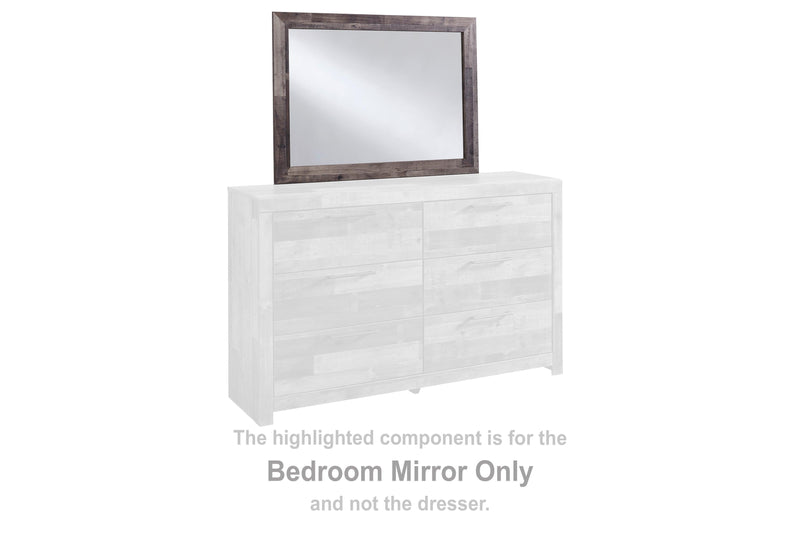 Derekson Multi Gray Bedroom Mirror - Ella Furniture