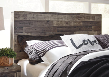 Derekson Multi Gray Queen Panel Bed - Ella Furniture