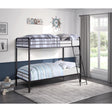 Lunar Dark Bronze Modern Traditional Metal Twin/twin Sturdy Ladder Bunk Bed Assembly Required - Ella Furniture