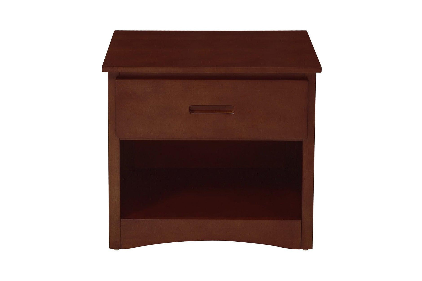 Rowe Dark Cherry Modern Contemporary Transition Solid Wood Youth Bedroom With Storage Set - Ella Furniture