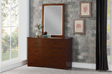 Rowe Dark Cherry Transitional Youth Twin Bookcase Platform Corner Bedroom Set With Youth Trundle - Ella Furniture