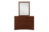Rowe Dark Cherry Modern Transitional Solid Wood Youth Triple Twin Bunkbed - Ella Furniture
