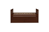 Rowe Dark Cherry Modern Contemporary Transition Solid Wood Youth Bedroom With Storage Set - Ella Furniture