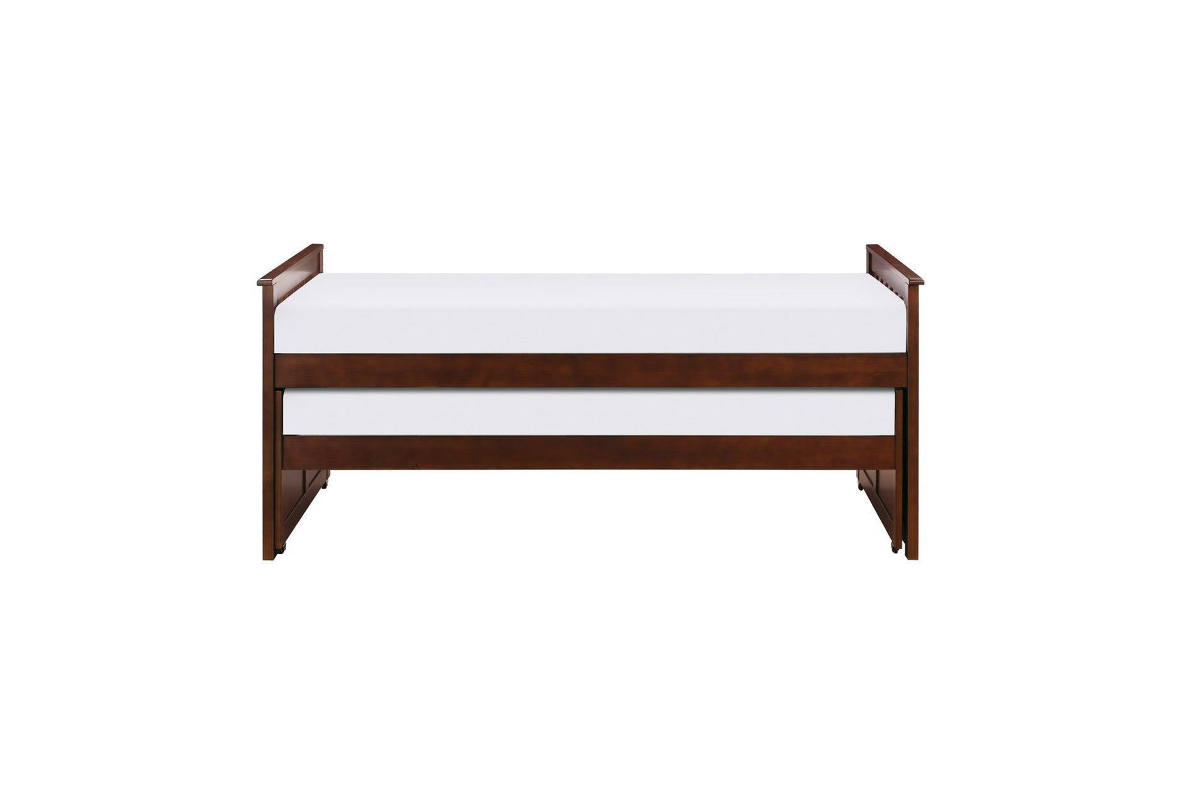 Rowe Dark Cherry Modern Solid Wood Youth Transitional Twin Over Twin Bedroom Set - Ella Furniture