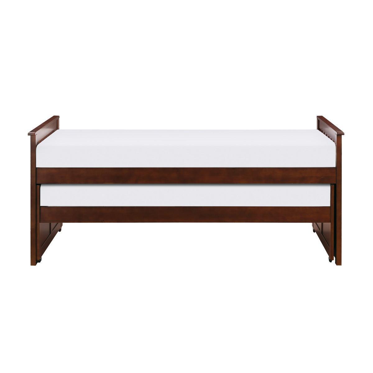 Rowe Dark Cherry Pine Veneer, Wood And Engineered Wood Youth Twin Daybed - Ella Furniture