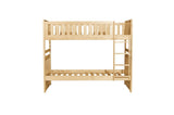 Bartly Natural Pine Modern Transitional Solid Wood Youth Bunk Bedroom Set - Ella Furniture