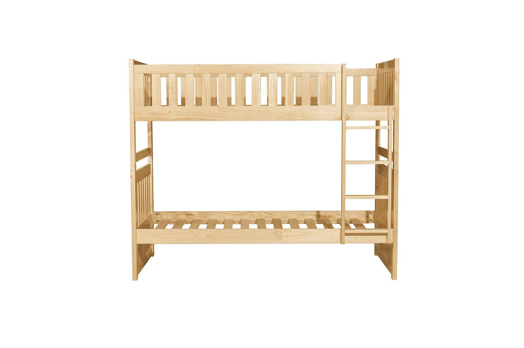 Bartly Natural Pine Modern Transitional Solid Wood Youth Bunk Bedroom Set - Ella Furniture