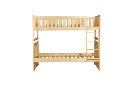 Bartly Natural Pine Modern Transitional Solid Wood Youth Bunk Bedroom Set - Ella Furniture