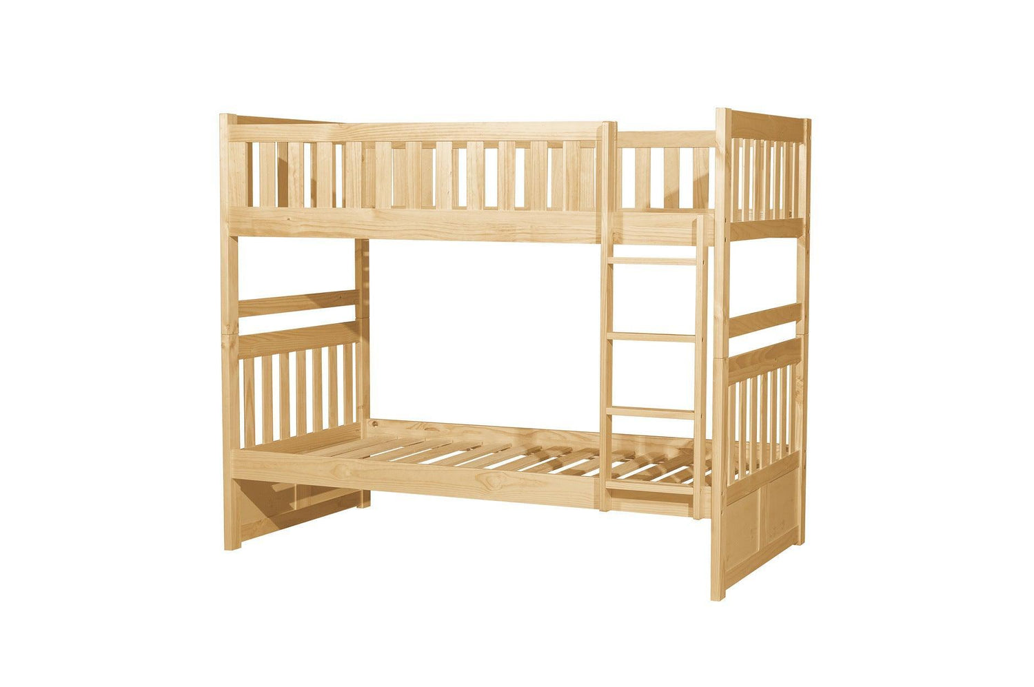 Bartly Natural Pine Modern Transitional Solid Wood Youth Bunk Bedroom Set - Ella Furniture