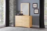 Bartly Natural Pine Modern Transitional Solid Wood Youth Triple Bunk Bedroom Set - Ella Furniture