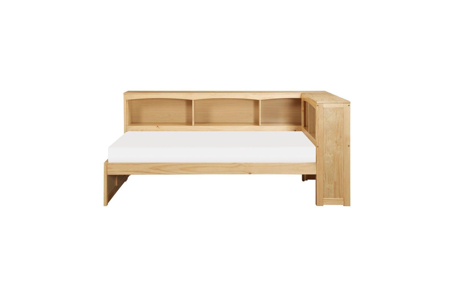 Bartly Natural Pine Modern Transitional Solid Wood Youth Bookcase Storage Bedroom Set - Ella Furniture