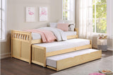 Bartly Natural Pine Modern Transitional Solid Wood Youth Storage Bedroom Set - Ella Furniture