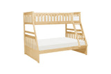 Bartly Natural Pine Modern Transitional Solid Wood Youth Twin/full Bunk Bedroom Set - Ella Furniture