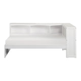 Bartly Natural Pine Transitional Pine Veneer, Wood And Engineered Wood Twin Bookcase Corner Bed - Ella Furniture