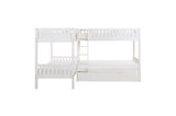 Galen White Modern Transitional Wood And Engineered Wood Four Youth Twin Bedroom Set - Ella Furniture