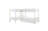 Galen White Modern Transitional Wood And Engineered Wood Four Youth Twin Bedroom Set - Ella Furniture