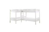 Galen White Modern Transitional Wood And Engineered Wood Four Youth Twin Bedroom Set - Ella Furniture