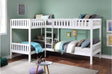 Galen White Modern Transitional Wood And Engineered Wood Four Youth Twin Bedroom Set - Ella Furniture