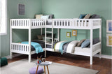 Galen White Modern Transitional Wood And Engineered Wood Four Youth Twin Bedroom Set - Ella Furniture