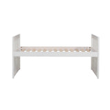 Galen White Transitional Wood And Engineered Wood Youth Twin Panel Storage Trundle Bed - Ella Furniture