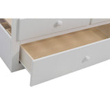 Galen White Modern Transitional Wood And Engineered Wood Twin/twin Trundle Bed - Ella Furniture