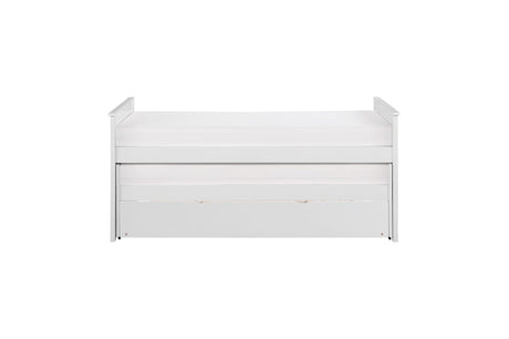 Galen White Youth Twin Over Twin With Optional Dual Under-bed Toyboxes Trundle Bedroom Set - Ella Furniture
