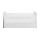 Galen White Transitional Wood And Engineered Wood Youth Twin Over Twin Trundle Bed - Ella Furniture