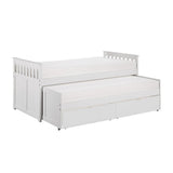 Galen White Modern Transitional Wood And Engineered Wood Twin/twin Bed With Storage Boxes - Ella Furniture