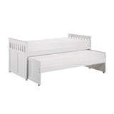 Galen White Modern Transitional Wood And Engineered Wood Twin Bed - Ella Furniture