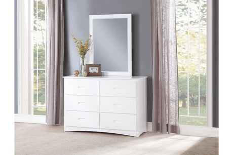 Galen White Modern Transitional Wood And Engineered Wood Four Youth Twin Bedroom Set - Ella Furniture