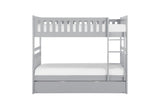 Orion Gray Contemporary Transitional Wood And Engineered Wood Youth Twin Over Twin Bedroom Set - Ella Furniture