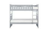 Orion Gray Contemporary Transitional Wood And Engineered Wood Youth Twin Over Twin Bedroom Set - Ella Furniture