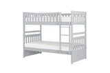 Orion Gray Contemporary Transitional Wood And Engineered Wood Youth Twin Over Twin Bedroom Set - Ella Furniture