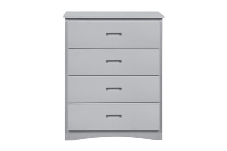 Orion Gray Youth Contemporary Transitional Engineered Wood Triple Twin Bunkbed Bedroom Set - Ella Furniture