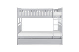 Orion Gray Contemporary Transitional Wood And Engineered Wood Twin Over Twin Youth Bedroom Set - Ella Furniture