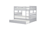 Orion Gray Contemporary Transitional Wood And Engineered Wood Twin Over Twin Youth Bedroom Set - Ella Furniture