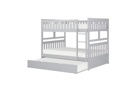 Orion Gray Contemporary Transitional Wood And Engineered Wood Twin Over Twin Youth Bedroom Set - Ella Furniture